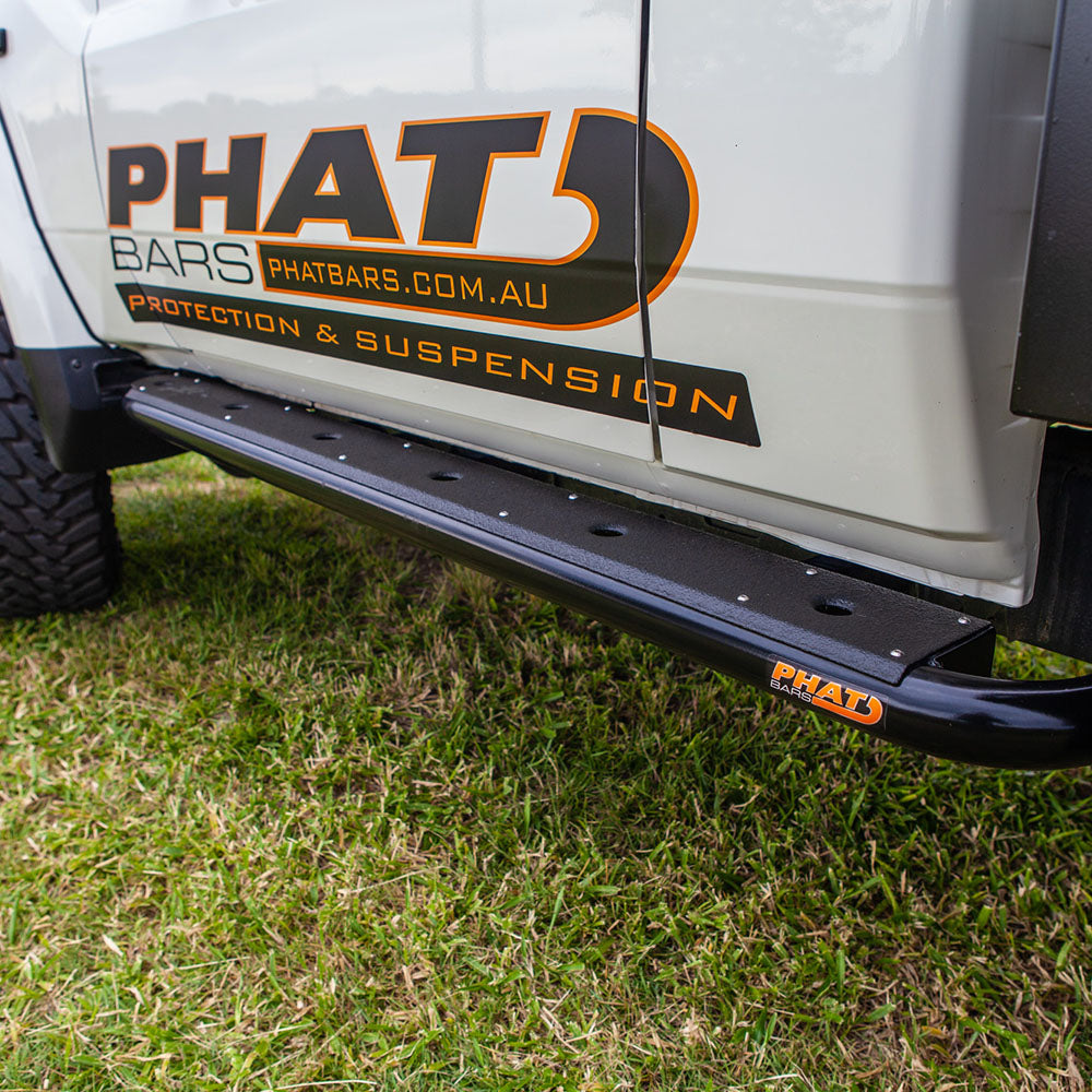 Toyota LandCruiser 79/76 Series FLAT Rock Sliders / Side Steps – PHAT Bars